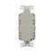 Eaton Wiring Devices Eaton GFCI Receptacle, 125 V, 15 A, NEMA: NEMA 5-15R, Back, Side Wiring, Brown GF15B - alternate 5