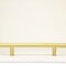 Homeroots 16" Ivory And Gold Geometric Print Handmade Serving Tray With Handles 625658 - alternate 9