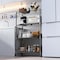 Factory 2U Wire Shelving Unit, 14inD x 24inW x 54inH, 4 Shelves, Medium Duty 250 lbs Per Shelf, Black 803967 - alternate 6