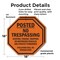 Signmission Posted No Trespassing Hunting, Fish, 18 inch X 18 inch, Plastic Sign, 2PK OC-P-2PACK-18-104 - alternate 7