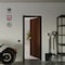 Sartodoors Firerated 90 Min Interior Door, 1888 Chocolate Ash, Single Flush Panel Metal Frame Handle 30 x 80 FIRERATED1888ID-CA-30-RH-O - alternate 3