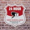 Signmission 24 Hour Surveillance Shield Sign Video S, 12 Inch X 12 Inch, Plastic Sign SHI-P-12-348 - alternate 6