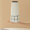 Uniquewise Set of 7in and 9.5in High Ceramic Modern Painted Grid Tapered Flower Table Vases, Black and White QI004059.2 - alternate 8
