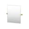 Gatco Latitude II 24" Frameless Rectangle Mirror, Brushed Brass 4239SM - alternate 1