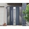 Vdomdoors Steel Door Deux 0757 Gray Graphite 2 Sidelight Exterior Windows Stainless Inserts Single Modern Pai DEUX0757EXD-GRE-W14+36+14 x H80-Right-hand Inswing - alternate 5