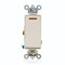 Leviton WallSwitch, 1hp, Rocker, 20A, LightAlmond 5631-2T - alternate 1