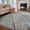 World Rug Gallery Contemporary Distressed Geometric Area Rug 7 ft 10 in x 10 ft Black WR93BLACK8X10 - alternate 9