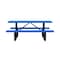 Leisure Craft Rectangle Portable Picnic Table, Blue, 6 ft L T6XPP-BLUE - alternate 8