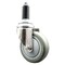 Service Caster 4 Inch 316SS Gray Polyurethane Wheel Swivel 1-1/8 Inch Expanding Stem Caster SCC-SS316EX20S414-PPUB-118 - alternate 1