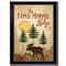 Homeroots Lone Moose 1 Black Framed Print Wall Art 405451 - alternate 1