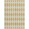 Homeroots 5' X 8' Gold And Light Brown Geometric Washable Indoor Outdoor Area Rug 577038 - alternate 9