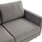 Leisuremod Lincoln Upholstered Velvet Sofa with Gold Frame, Light Grey LA83LGR - alternate 7