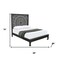 Homeroots Three Piece Black Solid Wood Bedroom Set 643647 - alternate 10