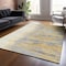 Homeroots 5' X 8' Gold Gray And Beige Abstract Washable Indoor Outdoor Area Rug 601207 - alternate 8