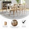 Flash Furniture Advantage Medium Natural With White Grain X-Back Chair, PK2 X-BACK-MOWG-2 - alternate 10
