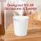 Smarty Had A Party 16 oz Squat Paper Soup Cups with Paper Lids, 500PK 616PLCS-CASE - alternate 6