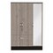 Homeroots 71" Brown and Black Mirrored Two Drawer Combo Dresser 403744 - alternate 1