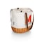 Picnic Time Family Of Brands NCAA Maryland Terrapins Coronado Canvas and Willow Basket Tote - Picnic Bag 203-00-187-314-0 - alternate 2