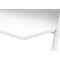 Homeroots 47" White Wood and Metal Sled Computer Desk 489849 - alternate 8