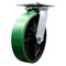 Service Caster 8 Inch Heavy Duty Green Poly on Cast Iron Swivel Caster with Ball Bearing SCC SCC-35S820-PUB-GB - alternate 1