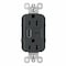 Legrand radiant Series USB Type A/C Outlet, 2 -Pole, 15 A, 125 V, 2 -USB Port, USB-A, USB-C USB R26USBAC6GCC4 - alternate 1