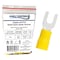 Kable Kontrol Copper and PVC Butted Seam Spade Terminal, 12-10 AWG, Stud Size # 10, Yellow, 100 Pcs, 100PK STPVC-1210-10-YL - alternate 1