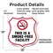 Signmission No Smoking Shield Label Set This Is A Sm, 12 Inch X 12 Inch, Plastic Sign SHI-P-12-399 - alternate 6