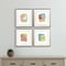 Homeroots Set Of Four Modern Abstract Silver Framed Wall Art, 4PK 606706 - alternate 4
