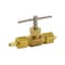 Proline Series Brass 1/4-in COMP x 1/4-in COMP Angle Needle Valve CP-42NLB - alternate 1