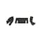 K&M Mfg Lower Cab Kit for Massey Ferguson 1105 Series Tractors Black Vinyl 4072 - alternate 1