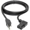 Eaton Tripp Lite Series Computer Power Cord, NEMA 5-15P to Right-Angle C13 - 10A, 125V, 18 AWG, 6 ft. P006-006-13RA - alternate 5