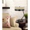 Homeroots 20" Black And Brown Wood And Metal Two Light USB Table Lamp With Beige And Black Shade 524698 - alternate 5