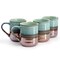 Gibson Home Copper Tonal 4 Piece 18 Ounce Stoneware Cup Set in Sage 142967.01 - alternate 5