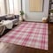 Homeroots 8' X 10' Blush Ivory And Copper Plaid Washable Indoor Outdoor Area Rug 597090 - alternate 9