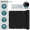 Wrightmaster 3 ft. x 10 ft. Black Balcony Privacy Fence Screen with UV Blockage for Balcony Porch Patio Deck Yard ZR-0310BK - alternate 7