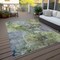 Homeroots 5' X 8' Olive Green And Gray Abstract Washable Indoor Outdoor Area Rug 581768 - alternate 9