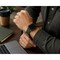 Elegani Band Compatible with Apple Watch 38mm, Dark Green, Silver, Black, Yellow Gold, Rose Gold Buckle SVLTQR-DGRN-38 - alternate 4