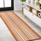 Jonathan Y Haynes Modern Double Stripe Orange/Cream 2 ft. x 8 ft. Indoor/Outdoor Runner Rug SMB202C-28 - alternate 1