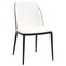 Leisuremod Tule Dining Side Chair with Leather Seat and Steel Frame, Walnut/White, 2PK TCWN18W2 - alternate 8