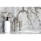 Kingston Brass Bridge Bathroom Faucet with Brass Pop-Up, Brushed Nickel KS2178TKL - alternate 6