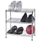 Sandusky Lee Wire Shelving Unit, 10"D x 18"W x 18"H, 3 Shelves, Chrome WS181018-C - alternate 7