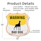 Signmission Beware Of Dog Shield Sign Warning Bad Do, 12 Inch X 12 Inch, Aluminum Metal Sign SHI-A-12-361 - alternate 6