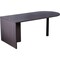 Boss Bullet Desk, Driftwood, 71" x 35", Driftwood Frame, Laminate Frame, Laminate Base, Driftwood Base N147-DW - alternate 1