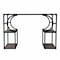 Homeroots Wood and Iron Writing Desk with Storage 402074 - alternate 1