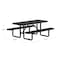 Leisure Craft Rectangle Portable Picnic Table, Black, 6 ft L T6XPP-BLACK - alternate 8
