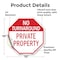 Signmission No Turnaround Private Property, 10 Inch X 10 Inch, Vinyl Decal OC-D-10-132 - alternate 4