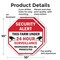 Signmission Security Alert This Farm Under 24 H, 10 inch X 10 inch, Aluminum Metal Signs, 2PK OC-A-2PACK-10-329 - alternate 6