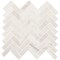 Daltile Eclessia Marble Natural Stone Herringbone Mosaic Honed, 10.70 SQFT Per Carton, 10PK M34613HERRMSHN - alternate 1