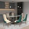 Leisuremod Elm Collection Modern Wooden Dining Chair In Green Velvet EC23GF - alternate 9