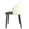 Leisuremod Paradiso Collection Modern Dining Seat in Taupe, with Green Fabric Seat PC50TPG - alternate 8